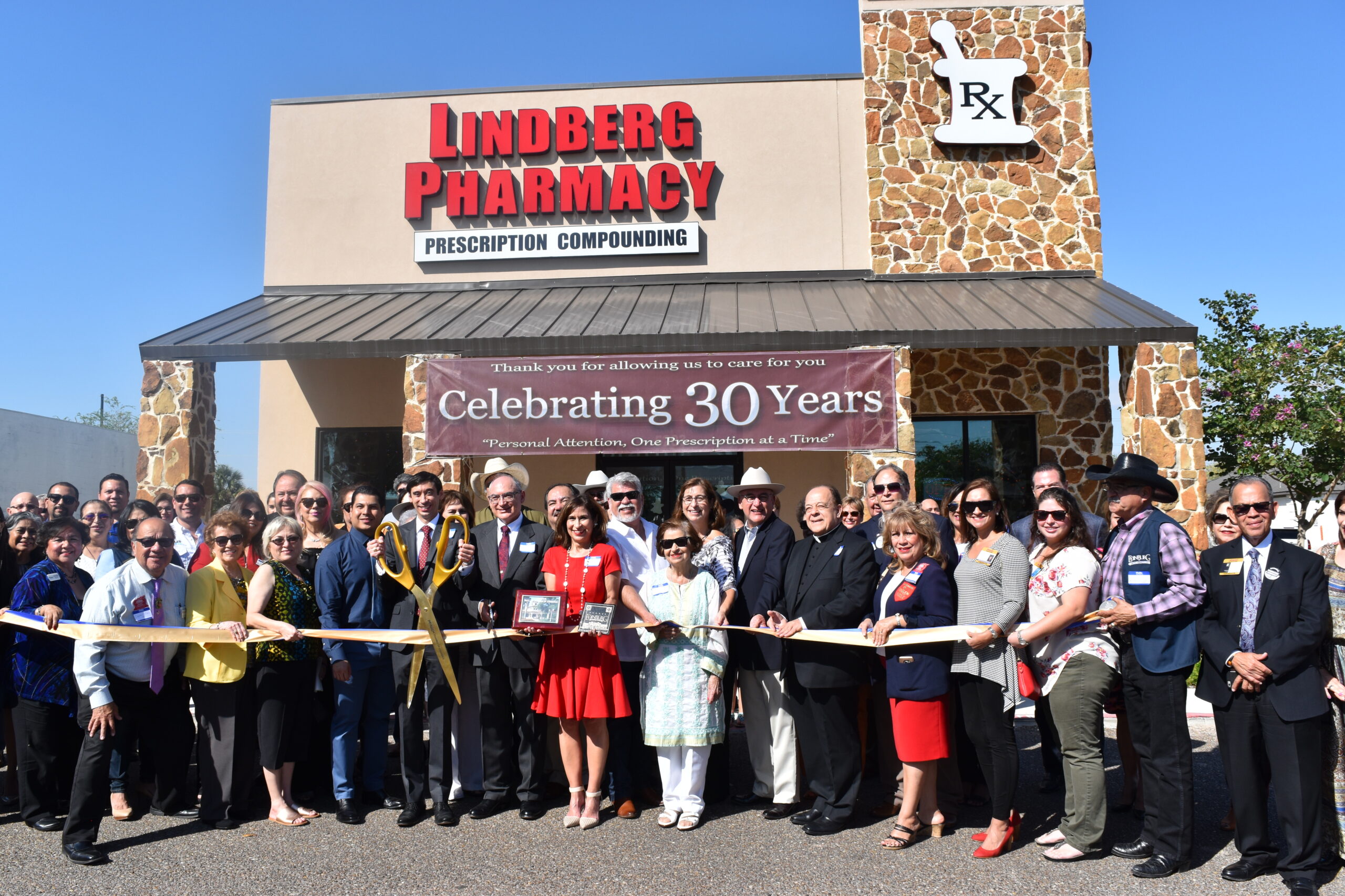 Lindberg Pharmacy 30th Year Anniversary Ribbon Cutting McAllen
